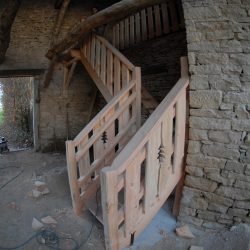 escalier bois type chalet