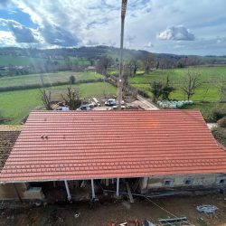 charpente vue drone tuiles wollow charpente